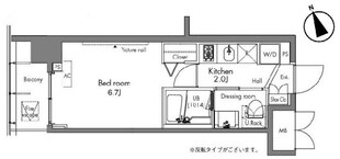 プラウドフラット隅田リバーサイドの物件間取画像